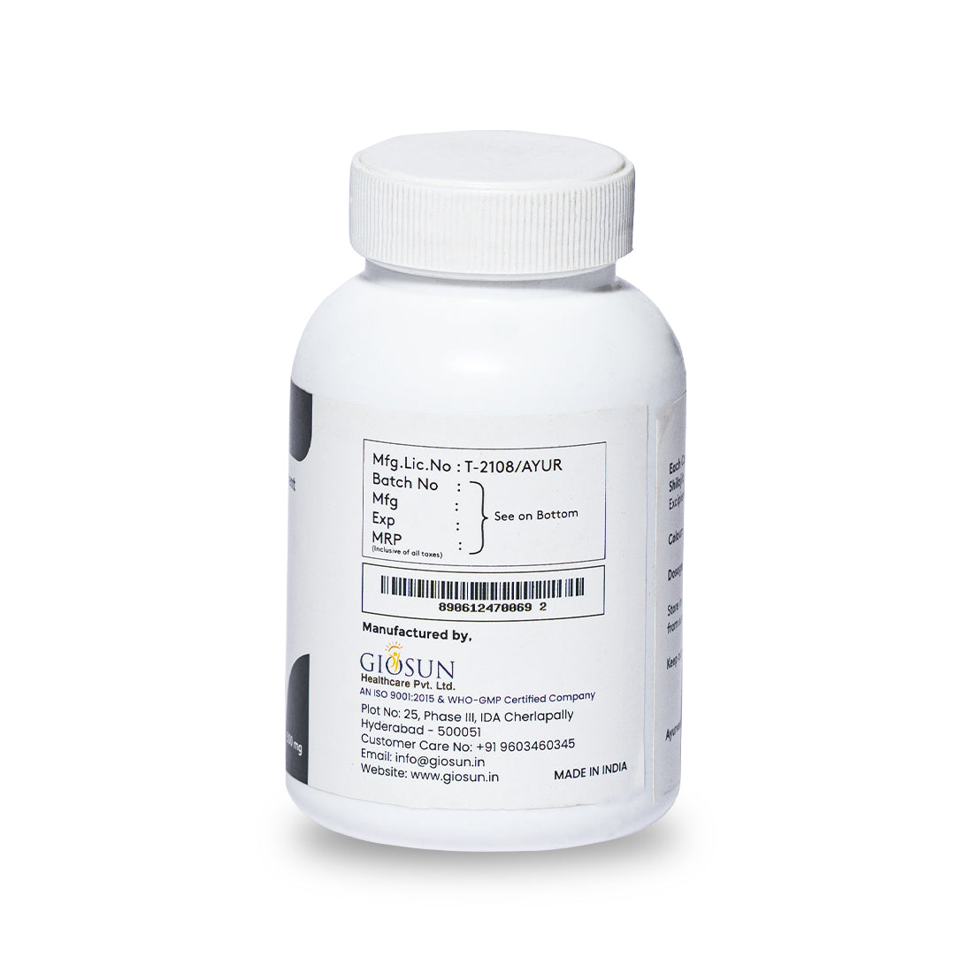 Shilajit Capsules - Helps in Strength, Stamina | increase performance (60 Capsules - 500 mg - Veg)