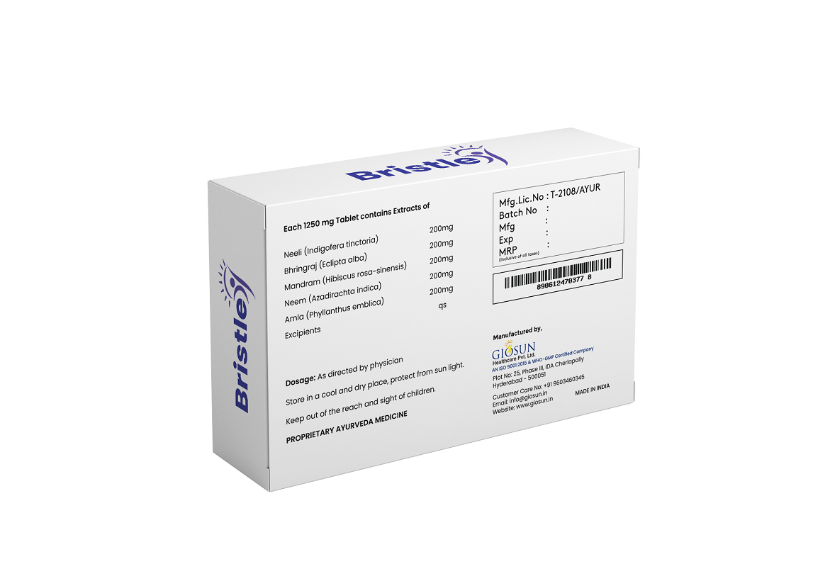 Bristle 1250mg Tablet (Helps in hair care)