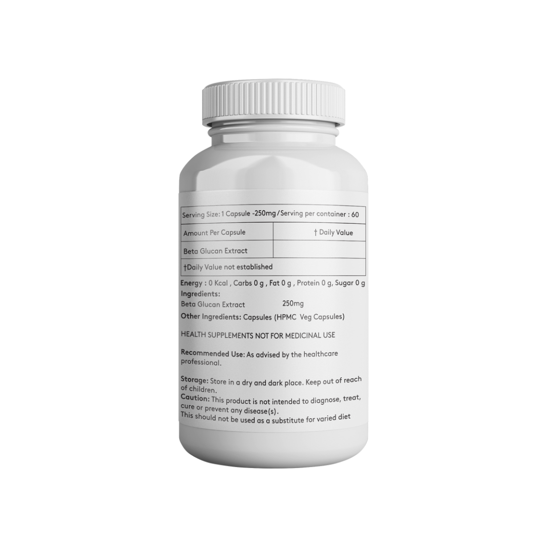 Beta Glucan - 250mg Capsule